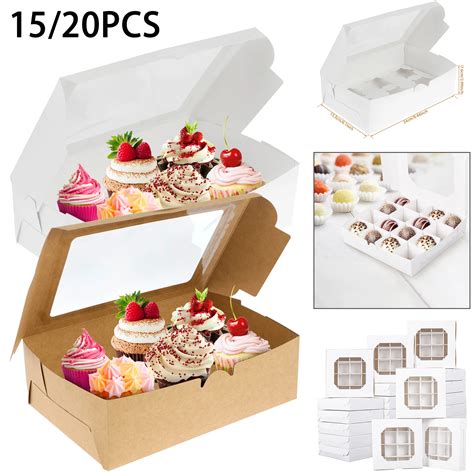 15 20 St Ck Weihnachts Geschenk Box Cupcake Boxen Beh Lter Schokoladen