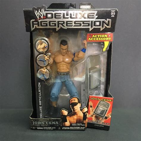 WWE Jakks Deluxe Aggression John Cena, Toys & Games, Bricks & Figurines ...