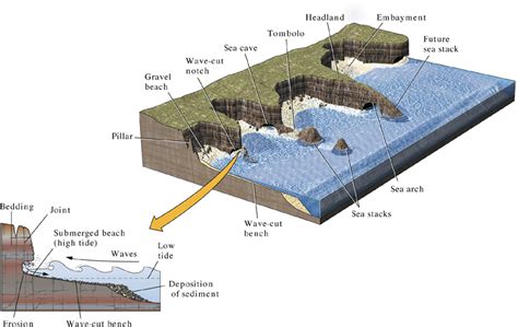 Features Of Coastal Erosion