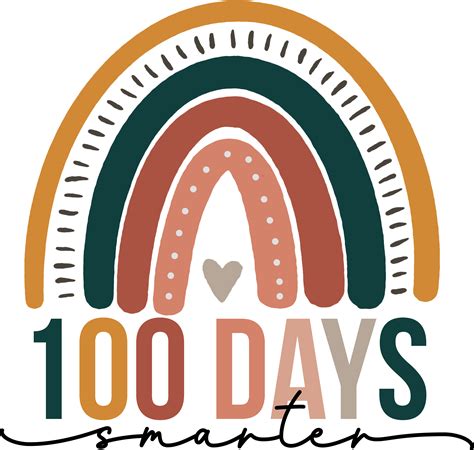 100 Days Smarter Rainbow