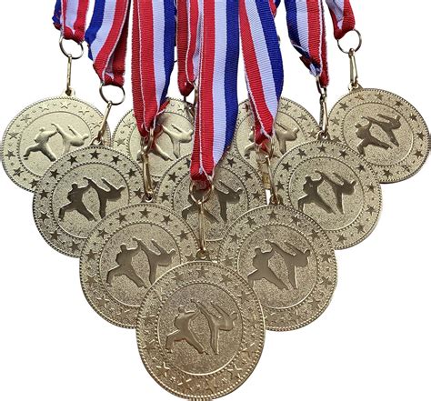 Express Medals Various 10 Pack Styles Of Martial Arts Award Medals With