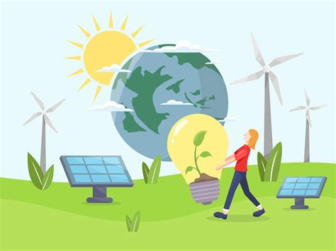 Clean Energy Concept Vector Art At Vecteezy