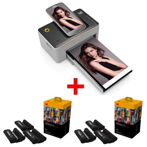 KODAK Imprimante Photo Dock PD 450 240 Papiers Photos Et Cartouches