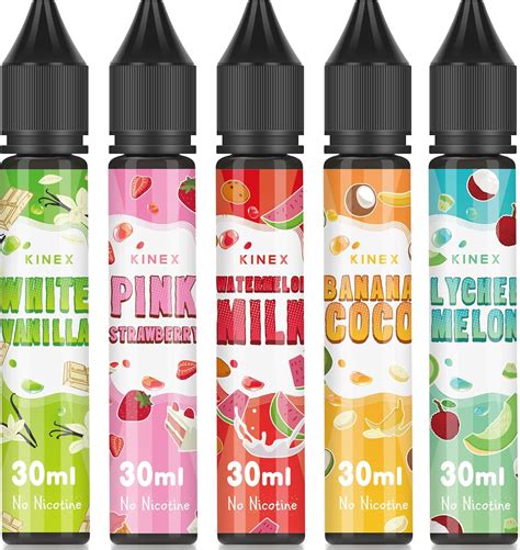 KINEX E Zigarette Liquid Ohne Nikotin 5x30ml E Liquid 70 VG 30 PG