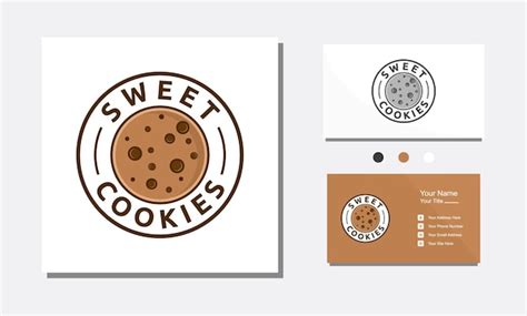 Cookie Boulangerie Cercle Logo Design Ic Ne Vecteur Vecteur Premium