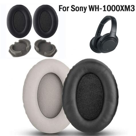 1Pair Replacement Earpads Foam Ear Pads For Sony WH 1000XM3 Headphones