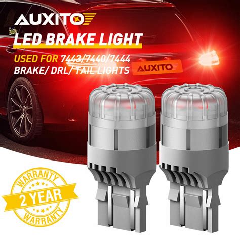 Auxito Red Led Bulb Brake Tail Stop Parking Light T