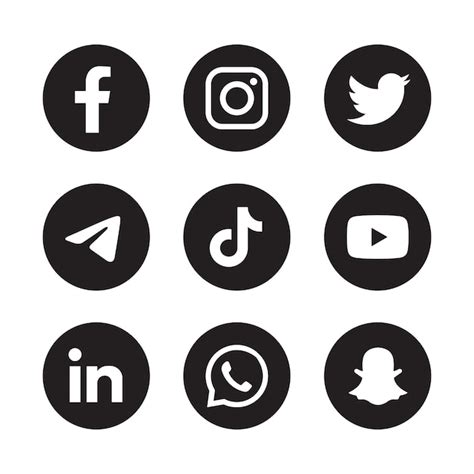 Premium Vector Set Of Social Media Icons