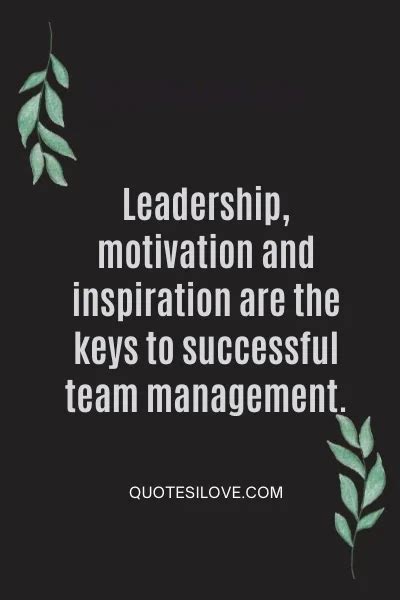 Team Management Quotes - Quotes I Love