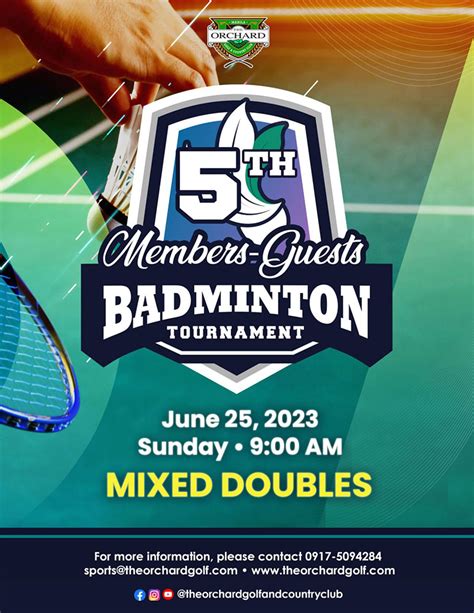 The Orchard Golf & Country Club - Badminton Tournament