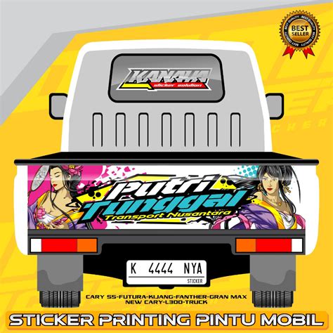 Jual Sticker Pintu Belakang Mobil Pick Up Panter Grandmax L