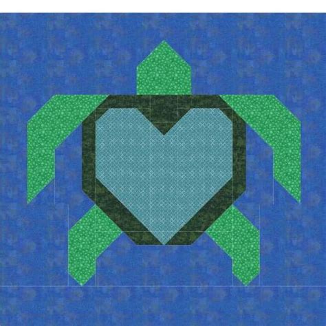 Turtle Quilt Pattern Etsy