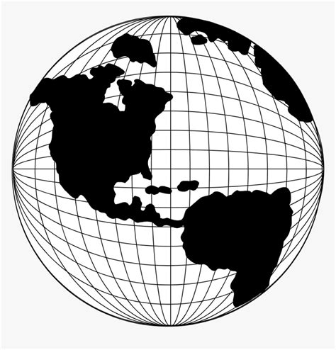 Globe Line Drawing - Globe Line Art Png, Transparent Png - kindpng