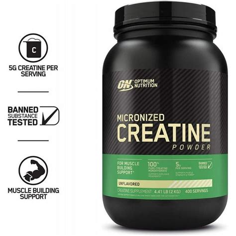 Optimum Nutrition Micronized Creatine Powder 400 Servings