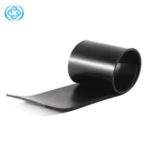 Black flexible heat chemical resistant CSM rubber hypalon sheet ...