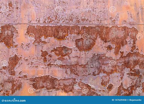 Weathered Old Rusty Metal Texture Stock Photo Image Of Grain Reddish