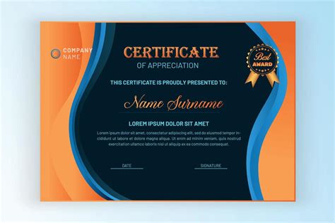 certificate of appreciation design templates 6923195 Vector Art at Vecteezy