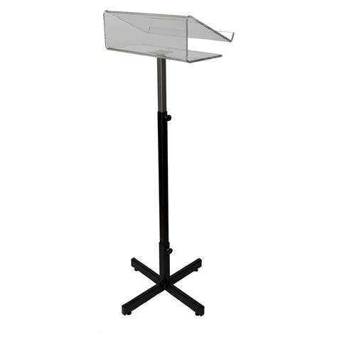 Adjustable Lectern With Plexiglass Top Vanpoulles