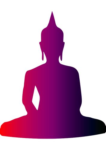 Colourful Buddha Public Domain Vectors