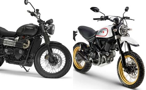 Triumph Street Scrambler Vs Ducati Desert Sled Reviewmotors Co