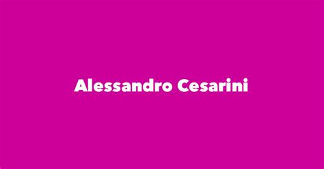 alessandro cesarini spouse children birthday