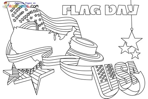 Flag Day Coloring Pages