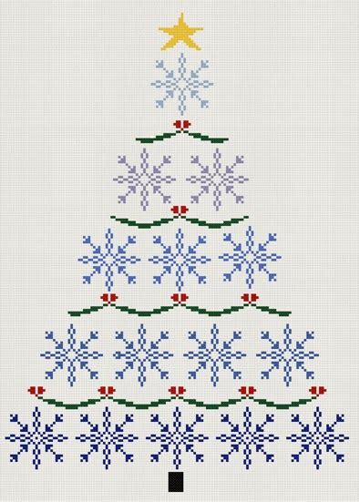 Yiota's Cross Stitch: Christmas tree cross stitch kits