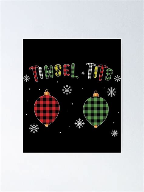 Jingle Balls Tinsel Tits Couples Christmas Matching Couple Poster For Sale By AshzShop Redbubble