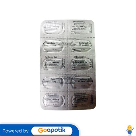 JARDIANCE DUO 12 5 MG 1000 MG STRIP 10 TABLET Kegunaan Efek Samping