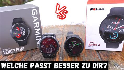 Garmin Venu 2 Plus vs Polar Ignite 3 Welcher Fitnesstracker ist für