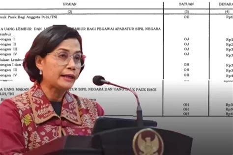 Inilah Uang Tambahan Yang Diteken Sri Mulyani Untuk Pns Golongan I