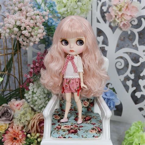 Toys And Games Blythe Custom Doll From Factory Pink Hair Cat Suit Dolls