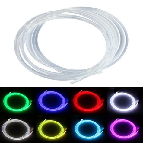 PMMA Câble lumineux en fibre optique pour décoration lumineuse 5 m A248