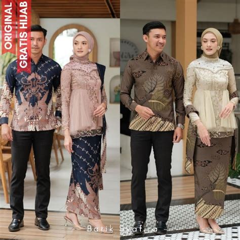 Jual Kebaya Batik Couple Ameera Series Shopee Indonesia