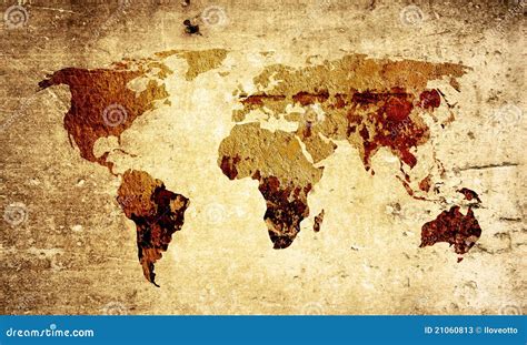 World map vintage artwork stock illustration. Illustration of malaysia ...