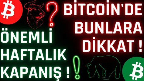 B Tco N De Neml Haftalik Kapani Btc Bitcoin Altcoin Youtube