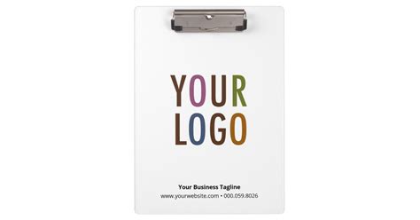 Custom Company Logo Clipboard Acrylic Promotional | Zazzle