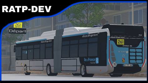 Ligne 261 Iveco Urbanway 18 GNV IDFM RATP DEV Roblox YouTube