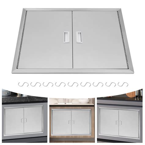 Stainless Steel Double Doors Access Door Drawer For Kitchen Islands BBQ