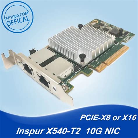 X540 T2 Intel 100M 1G 10G RJ45 Compatible Avec PCI E X8 X16 Fentes