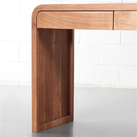 Bureau En Acacia Curve Fabriqu En Bois D Acacia Son Grain Ondul Sa