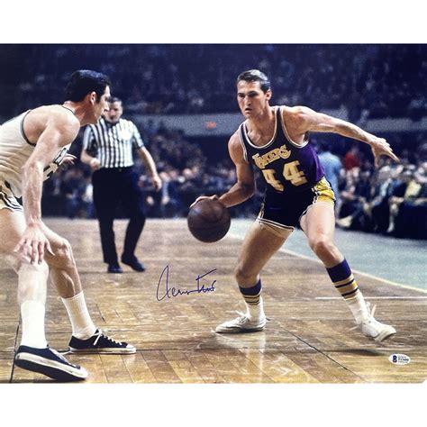 Jerry West Signed Lakers 16x20 Photo Beckett Pristine Auction