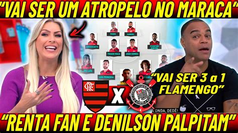 RENATA FAN E DENILSON PALPITAM PARA DUELO O CORINTHIANS TÁ FERRADO