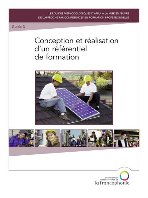 Pdf Conception Et R Alisation Dun R F Rentiel De Formation Pdf