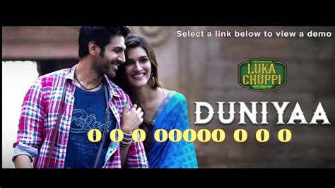 Duniyaa Song Luka Chuppi UNPLUGGED KARAOKE With Lyrics Akhil Khaab