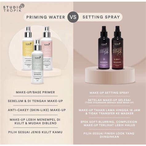 Studio Tropik Priming Water Dan Setting Spray Lazada Indonesia