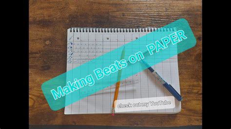 Making Beats On Paper No Electronic Technology Youtube