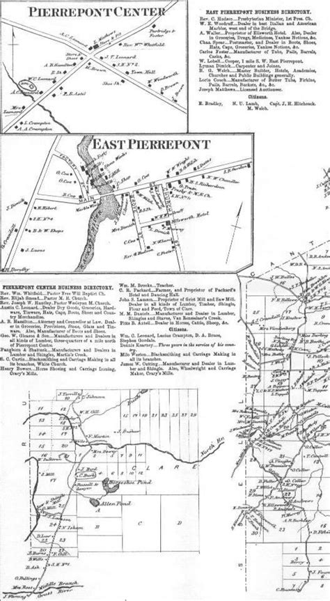 Maps From Beers 1865 Atlas Of St Lawrence County New York