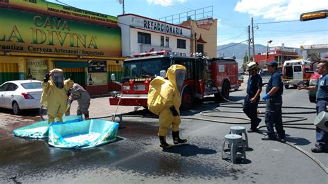 Evacuan A 30 Personas Por Derrame De ácido Sulfúrico Querétaro