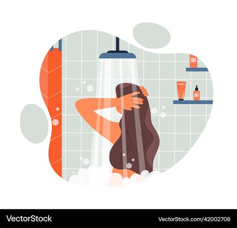 Morning Shower Concept Royalty Free Vector Image